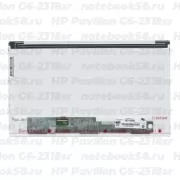 Матрица для ноутбука HP Pavilion G6-2318sr (1366x768 HD) TN, 40pin, Матовая