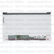 Матрица для ноутбука HP Pavilion DV6-3122er (1366x768 HD) TN, 40pin, Матовая