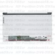 Матрица для ноутбука HP Pavilion DV6-3155sr (1366x768 HD) TN, 40pin, Матовая