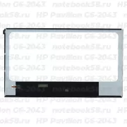 Матрица для ноутбука HP Pavilion G6-2043 (1366x768 HD) TN, 40pin, Глянцевая