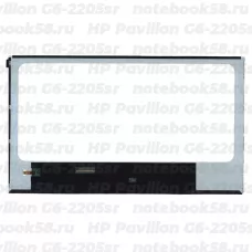 Матрица для ноутбука HP Pavilion G6-2205sr (1366x768 HD) TN, 40pin, Глянцевая