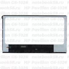 Матрица для ноутбука HP Pavilion G6-1026 (1366x768 HD) TN, 40pin, Глянцевая