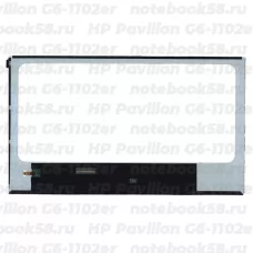 Матрица для ноутбука HP Pavilion G6-1102er (1366x768 HD) TN, 40pin, Глянцевая