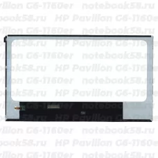 Матрица для ноутбука HP Pavilion G6-1160er (1366x768 HD) TN, 40pin, Глянцевая