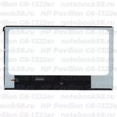 Матрица для ноутбука HP Pavilion G6-1322er (1366x768 HD) TN, 40pin, Глянцевая