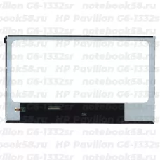 Матрица для ноутбука HP Pavilion G6-1332sr (1366x768 HD) TN, 40pin, Глянцевая