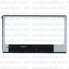 Матрица для ноутбука HP Pavilion G6-1343 (1366x768 HD) TN, 40pin, Глянцевая