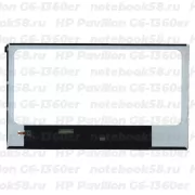 Матрица для ноутбука HP Pavilion G6-1360er (1366x768 HD) TN, 40pin, Глянцевая