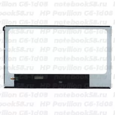 Матрица для ноутбука HP Pavilion G6-1d08 (1366x768 HD) TN, 40pin, Глянцевая