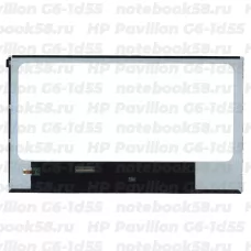 Матрица для ноутбука HP Pavilion G6-1d55 (1366x768 HD) TN, 40pin, Глянцевая