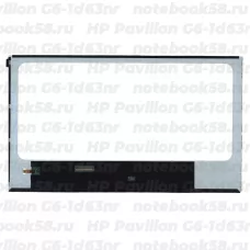 Матрица для ноутбука HP Pavilion G6-1d63nr (1366x768 HD) TN, 40pin, Глянцевая