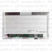 Матрица для ноутбука HP Pavilion G7-1047 (1600x900 HD+) TN, 40pin, Матовая