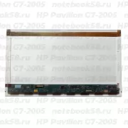 Матрица для ноутбука HP Pavilion G7-2005 (1600x900 HD+) TN, 40pin, Матовая