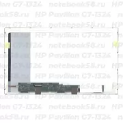 Матрица для ноутбука HP Pavilion G7-1324 (1600x900 HD+) TN, 40pin, Глянцевая