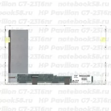 Матрица для ноутбука HP Pavilion G7-2316nr (1600x900 HD+) TN, 40pin, Матовая