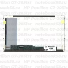 Матрица для ноутбука HP Pavilion G7-2051sr (1600x900 HD+) TN, 40pin, Матовая