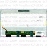 Матрица для ноутбука HP Pavilion G7-2390 (1600x900 HD+) TN, 40pin, Глянцевая