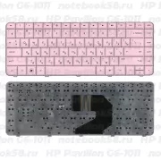 Клавиатура для ноутбука HP Pavilion G6-1011 Розовая