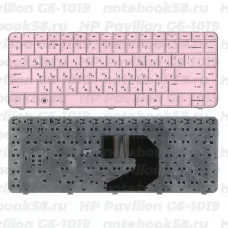 Клавиатура для ноутбука HP Pavilion G6-1019 Розовая