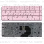 Клавиатура для ноутбука HP Pavilion G6-1028sr Розовая