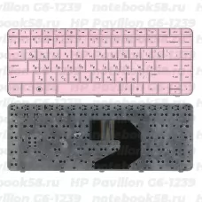 Клавиатура для ноутбука HP Pavilion G6-1239 Розовая