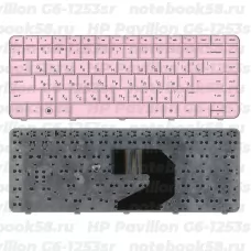 Клавиатура для ноутбука HP Pavilion G6-1253sr Розовая
