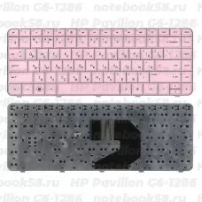 Клавиатура для ноутбука HP Pavilion G6-1286 Розовая