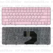 Клавиатура для ноутбука HP Pavilion G6-1300sr Розовая