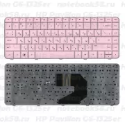 Клавиатура для ноутбука HP Pavilion G6-1325er Розовая