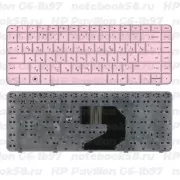 Клавиатура для ноутбука HP Pavilion G6-1b97 Розовая