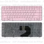 Клавиатура для ноутбука HP Pavilion G6-1c77nr Розовая
