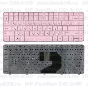 Клавиатура для ноутбука HP Pavilion G6t-1c00 Розовая