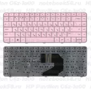 Клавиатура для ноутбука HP Pavilion G6z-1a00 Розовая