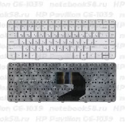 Клавиатура для ноутбука HP Pavilion G6-1039 Серебристая