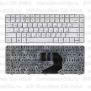 Клавиатура для ноутбука HP Pavilion G6-1064 Серебристая