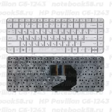 Клавиатура для ноутбука HP Pavilion G6-1243 Серебристая
