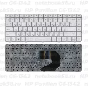 Клавиатура для ноутбука HP Pavilion G6-1342 Серебристая