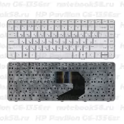 Клавиатура для ноутбука HP Pavilion G6-1356sr Серебристая