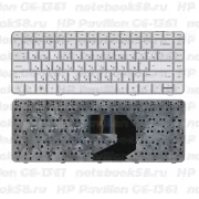 Клавиатура для ноутбука HP Pavilion G6-1361 Серебристая