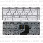 Клавиатура для ноутбука HP Pavilion G6-1389 Серебристая