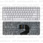 Клавиатура для ноутбука HP Pavilion G6-1a75 Серебристая