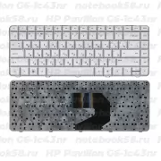 Клавиатура для ноутбука HP Pavilion G6-1c43nr Серебристая