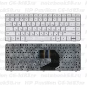 Клавиатура для ноутбука HP Pavilion G6-1d83nr Серебристая