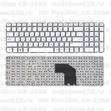 Клавиатура для ноутбука HP Pavilion G6-2068 Белая, без рамки