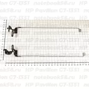 Петли матрицы для ноутбука HP Pavilion G7-1351 (левая + правая)