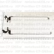 Петли матрицы для ноутбука HP Pavilion G7-1265nr (левая + правая)