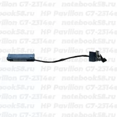 Шлейф жесткого диска для ноутбука HP Pavilion G7-2314er (6+7pin)