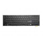 Клавиатура Asus VivoBook 17X K1703ZA, M1702QA, M1703QA, X1702ZA, X1703ZA, 0KNB0-6608US00 черная, без рамки, с подсветкой