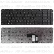Клавиатура для ноутбука HP Pavilion G6-2240sr Черная, без рамки
