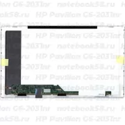 Матрица для ноутбука HP Pavilion G6-2031nr (1366x768 HD) TN, 40pin, Матовая